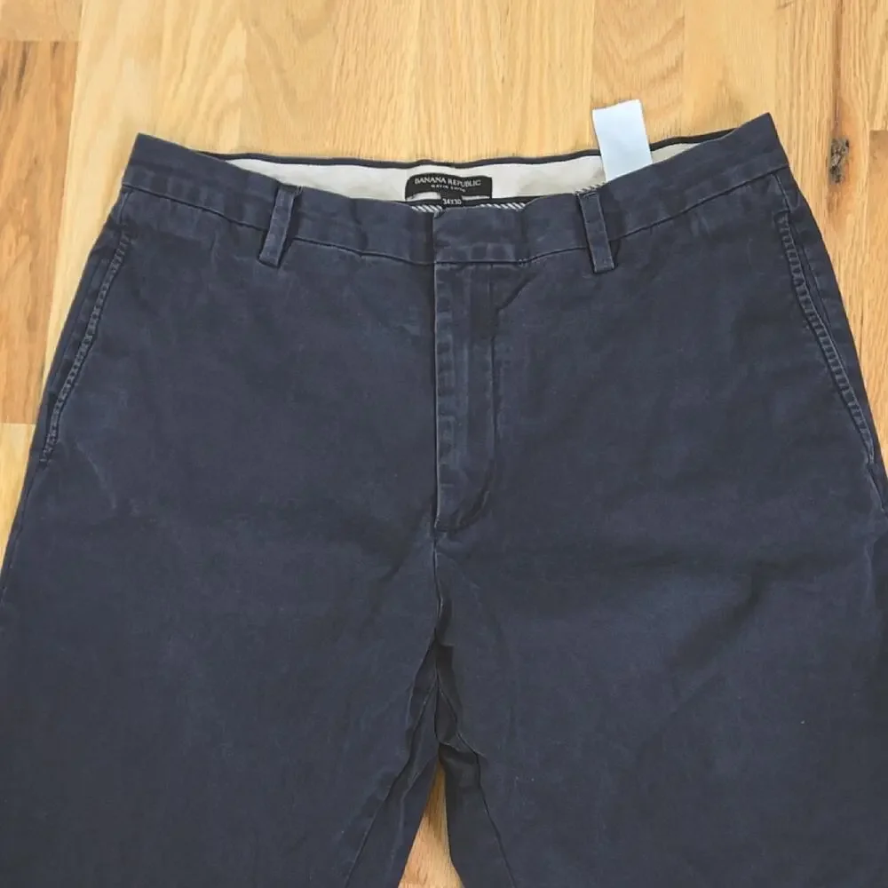 Banana Republic Gavin Chino Black Men’s Size 34 Classic Fit Pants